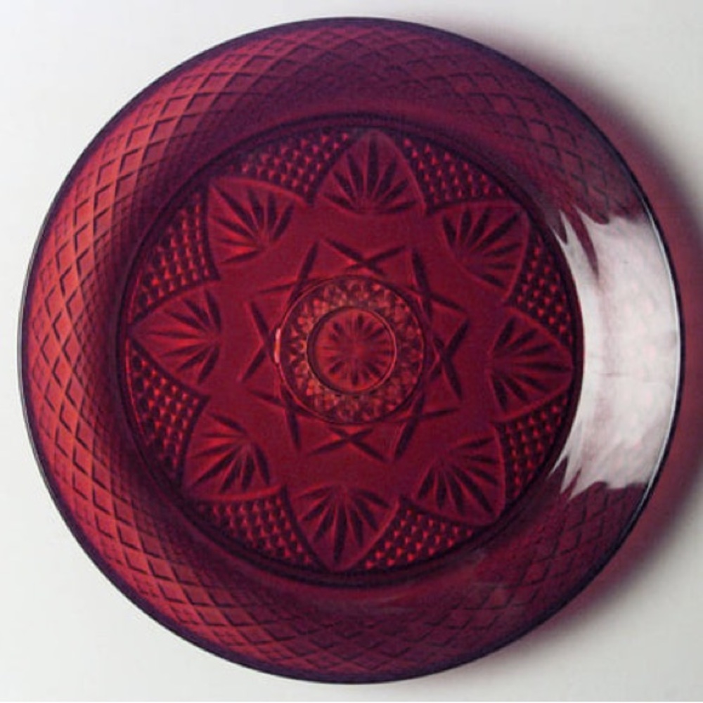 🍽️★❦꒒ik୧⌵♡⌵N୧w❦★ AUCTION PRICE Antique Ruby byCRISTAL D'ARQUES-DURAND👩🏻‍⚖️